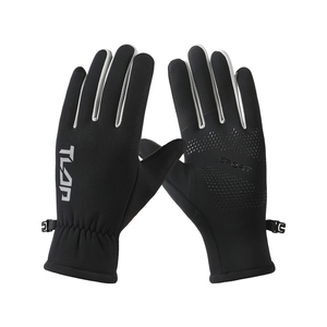 <span class=keywords><strong>Gants</strong></span> de sport pour femmes pour activités de plein air, légers, imperméables, doublés de polaire, compatibles avec les écrans tactiles, paume antidérapante, poignet en tricot élastique - Product Image 6