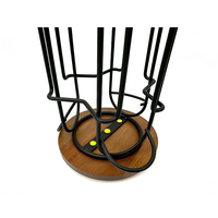 Support de rangement pour capsules de café en fer forgé, support de présentation multifonctionnel pour capsules de café avec base rotative