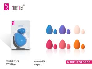 Nuevas Esponjas de Maquillaje Color <span class=keywords><strong>Beige</strong></span>, Bonitas y Suaves, en Forma de Rosa y Naranja, Paquete de 2, para Aplicaciones en Seco/Húmedo, para la Limpieza Diaria - Product Image 4