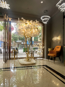 Đèn đứng mạ vàng cho phòng khách hiện đại Đèn độc đáo Đèn chiếu sáng đẹp mắt Đèn đứng mạ vàng - Product Image 6