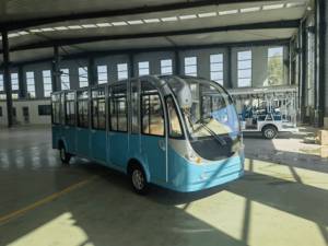 <span class=keywords><strong>Bus</strong></span> électrique touristique et navette aéroportuaire, minibus, moteur AC 11KW, batterie 72V 200AH, freins à disque hydrauliques doubles - Product Image 3