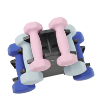Haltères hexagonales de musculation réglables en kg pour femmes, fonte de haute qualité, revêtement en caoutchouc PVC, choix de couleur OEM gratuit - Direct