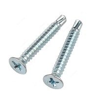 # Vis à tête plate pour tôles 8 x 1 pouce, vis à tête plate en acier inoxydable 410, vis autotaraudeuses à tête Phillips
