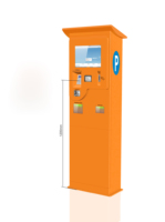 Kiosque de paiement pour stationnement intérieur/extérieur Machine de paiement intelligente en libre-service avec lecteur de cartes Scanner de code QR RFID pour parking