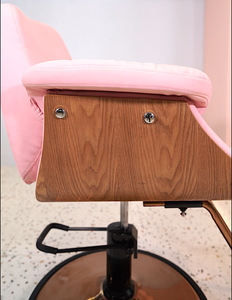Venta caliente de fábrica de cuero sintético europeo Rosa estilo francés mujeres nórdicas estilo Silla de peluquero <span class=keywords><strong>Taller</strong></span> de bomba hidráulica - Product Image 2