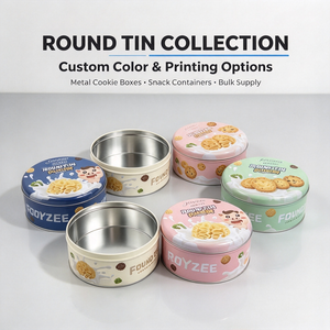 Custom logo printed cake <b>tins</b> for baking packaging cute matcha <b>tin</b> cans packaging <b>tin</b> container - Product Image 1