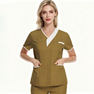 Oem V-Hals Op Maat Gemaakte Medische Ziekenhuisuniformen Pakken Schoonheidssalon Spa Tandheelkundige Scrubs T-Shirts Verpleegkundigen <span class=keywords><strong>Uniform</strong></span> Scrub Werkset - Product Image 3