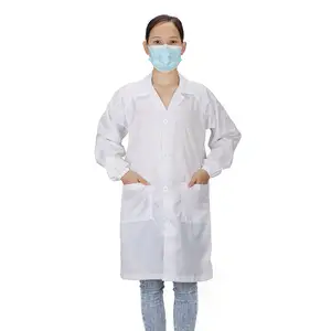 Oem Антистатическая рабочая одежда, защитная одежда, ESD Smock ESD одежда, чистый жилет для фармацевтической фабрики