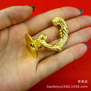 Chengyu European Style Single <b>Hook</b> Gold 45x25mm Wall Mounted Durable Clothes Hat <b>Kitchen</b> <b>Hook</b> - Product Image 3