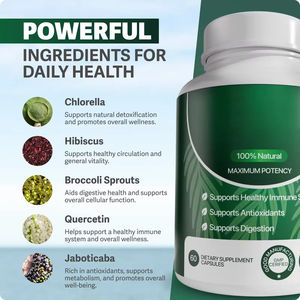 Complément Alimentaire Biologique OEM Superfood 60 Capsules Soutien Immunitaire et Digestif à Base de Plantes Détox Antioxydant Efficacité Santé Adulte - Product Image 2