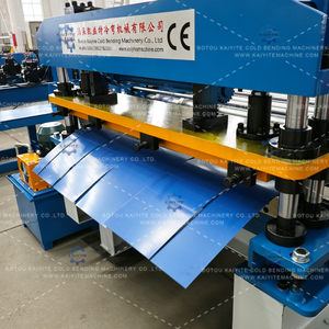 Máquina Certificada CE para Nivelación, Corte y Conformado de Paneles Metálicos para Techos de Acero de Color, Espesor de 0.3-1.0mm, Sistema de Control Delta PLC - Product Image 4