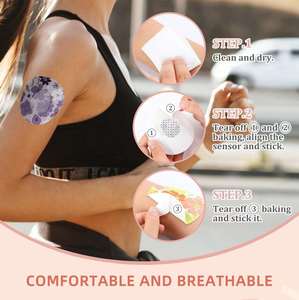 Patchs de capteur de glycémie <span class=keywords><strong>Dexcom</strong></span> Omnipod <span class=keywords><strong>G6</strong></span> CGM, style adhésif médical pour vêtements - Product Image 2