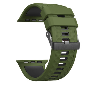 Bracelet sport en silicone bicolore pour <span class=keywords><strong>Apple</strong></span> <span class=keywords><strong>Watch</strong></span> Series 10 46mm pour IWatch 9 8 7 6 5 42mm 44mm 45mm Bracelet de remplacement souple - Product Image 6