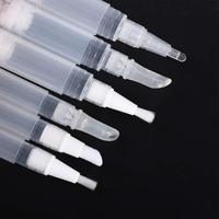 Tube transparent vide de 3 ml et 5 ml pour brillant à lèvres, stylo cosmétique à clic, tube à huile pour cuticules, stylo rotatif pour blanchiment des dents et croissance des cils