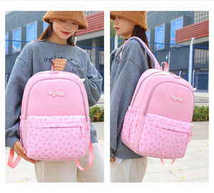 New Fashionable Nylon <b>Backpack</b> with Anti-seepage Design Large Capacity Student <b>Backpack</b> - Product Image 4