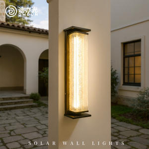 Applique murale en verre dépoli, style moderne minimaliste, projecteur de jardin, lampe de jardin pour villa, applique murale décorative en plaque galvanisée - Product Image 4