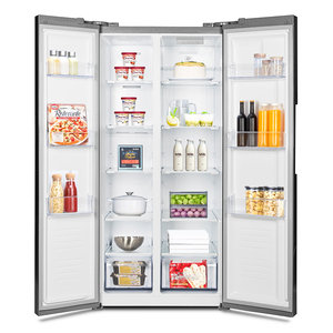Réfrigérateur côte à côte de luxe 445L Réfrigérateur sans gel Refroidissement de l'air OEM au <span class=keywords><strong>prix</strong></span> d'usine à usage domestique Réfrigérateur BCD-456W - Product Image 5