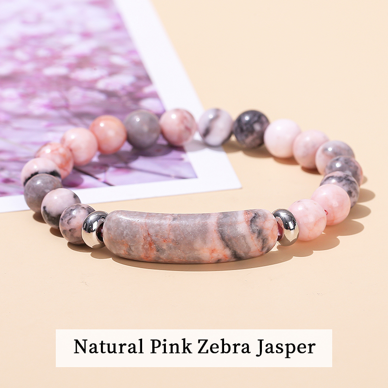 Natural Pink Zebra Jasper
