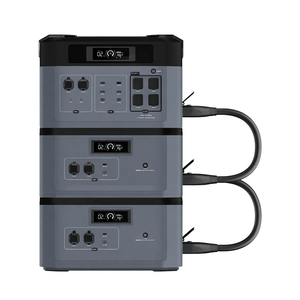 เครื่องกำเนิดไฟฟ้าพลังงานแสงอาทิตย์ BP2000 แบบขยายได้ 2048Wh 4000W คลื่นไซน์บริสุทธิ์ พร้อมเครื่องอัดอากาศ ใช้ได้กับรถยนต์ สถานีพกพา - Product Image 6