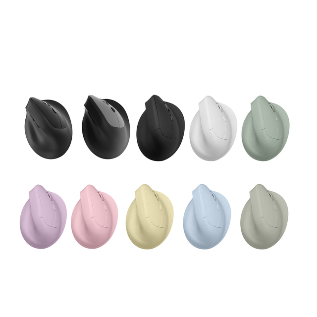 MW-060T Ergo Color Customized USB 2.4G&BT Wireless Vertical Mouse 6D Ergonomic Optical Mouse for Right Hand DPI Adjustable