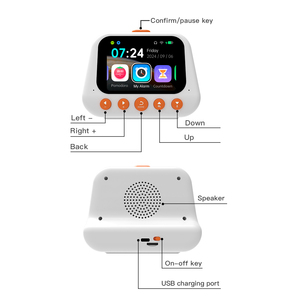 Réveil intelligent vocal IA GPT pour enfants, outil de gestion du temps Pomodoro, 50 ensembles de rappels d'alarme, <span class=keywords><strong>chronomètre</strong></span>, compte à rebours, USB, chambre à coucher - Product Image 5