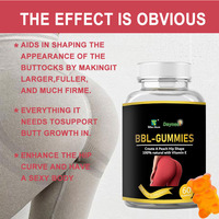 Gummies BBL à Marque Blanche : Amélioration Naturelle de la Beauté et Soutien à la Santé Intestinale – 60 Bonbons Gommeux, 2 Gommes par Jour pour Femmes Adultes