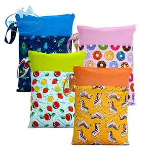 Waterproof adult baby diaper bag for storage cloth diaper carry wet bag wholesale