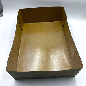 Bandeja de Papel Kraft Impresa Personalizada, Apilable, Laminada, Resistente a la Grasa, de Grado Alimenticio, para Servir Panadería, Comida Rápida y Pastelería - Product Image 2