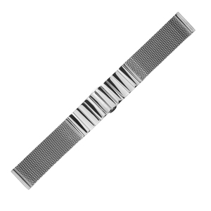 Bracelet de montre en maille d'acier inoxydable, bracelet à dents de requin, boucle réglable pour montre connectée et montre-bracelet - Product Image 3