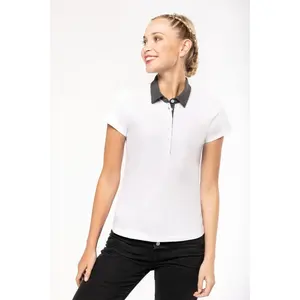 Maglia polo bicolore K260 personalizzabile per merchandising - Product Image 2