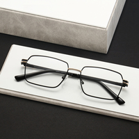 Nuevo Diseño de Montura de Lentes de Aleación Anti-Luz Azul Estilo Computadora, Lentes Metálicas Estilo Ejecutivo