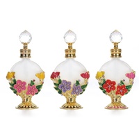 Outlet Pabrik Botol Attar Isi Ulang Minyak Esensial Botol Parfum Logam Bunga Aprikot Arab Paten Dubai 15Ml #15311