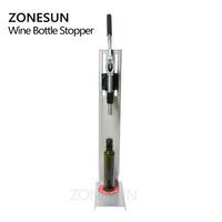ZONESUN manuel en acier inoxydable bouchons vin bouchage Machine bouchage outil brassé bouteille de vin liège presse insertion Machine