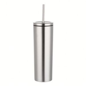Gobelet droit anti-fuite de 600 ml avec couvercle à vis et paille - Product Image 4