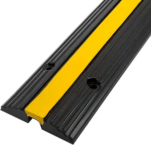 1 Kênh Cao Su Bảo Vệ Cáp Dốc Cao Su Tốc Độ Va Đập Giao Thông Bảo Vệ Cáp Dây Dây Dốc Đường Lái Xe Bảo Vệ Cáp - Product Image 3