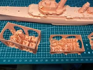 Kit imprimé en 3D 1/350 Destroyer de classe USS Forrest Sherman (ligne d'eau) - Product Image 4
