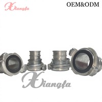 Raccord rapide pour tuyau d'incendie en aluminium de type russe, marque Xiangfa, connecteur à baïonnette à verrouillage par torsion avec double embout cannelé KD51