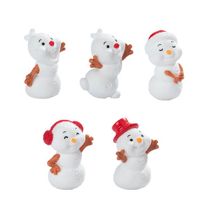 ตุ๊กตาหิมะเรซิ่น Dp Craft ของตกแต่งคริสต์มาสขนาดเล็กสำหรับตกแต่งภายในบ้าน - Product Image 4