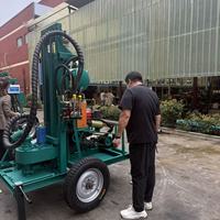 Foreuse hydraulique portable Dolphin pour mines, moteur diesel 25 CV, machine de forage de puits d'eau souterrains de 150 m
