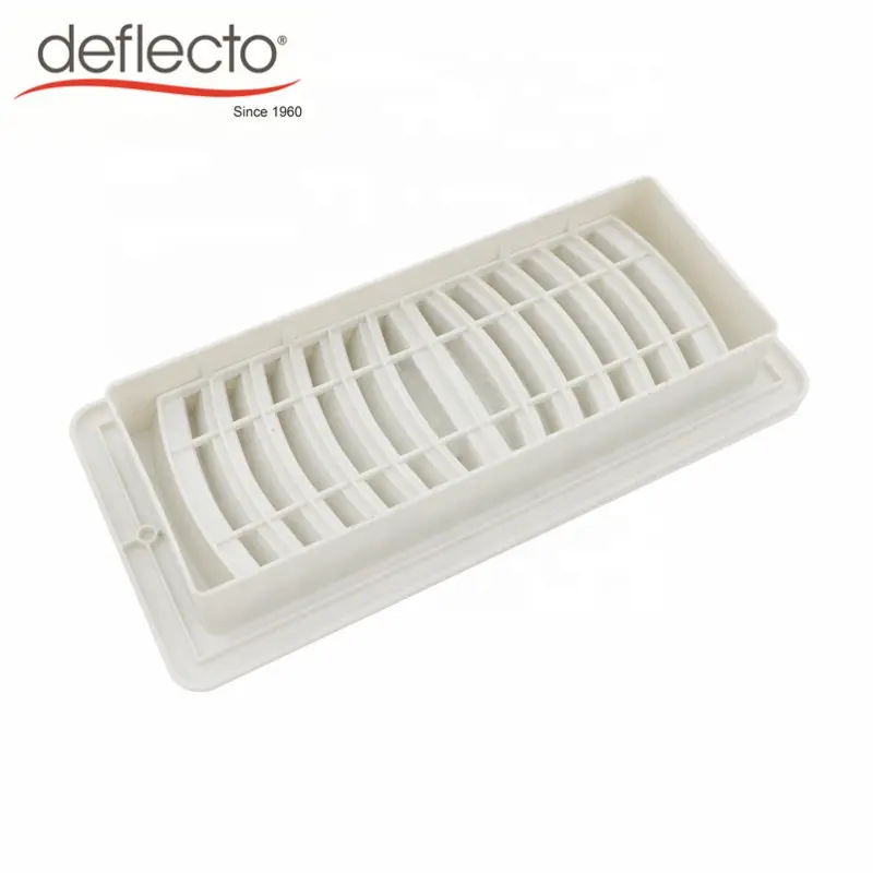 Hvac Systeem Onderdelen Schoon Ventilatie Systeem Plastic Wit Floor Air Vent Cover 4 ''X 10'' Muur Register vent