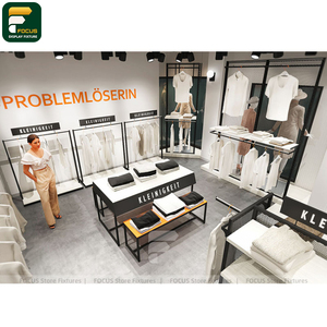 Mueble de Exhibición para Tienda de Ropa Premium, Estante para Ropa, Estantería de Pared, Mostrador de Caja, Unidad de Espejo para Boutique - Product Image 2