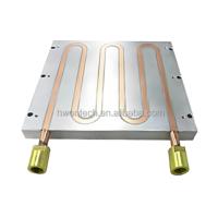 Refroidisseur à eau en aluminium CNC de haute qualité, personnalisé, à friction, pour dissipateur thermique, batterie de véhicule électrique, plaque froide liquide, semi-conducteur