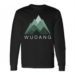 Camiseta de manga larga Wudang Mountain con diseño de templo daoísta, ropa unisex - Product Image 2