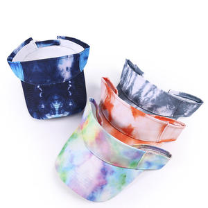 Visière <span class=keywords><strong>de</strong></span> sport tie-dye d'été pour femmes casquette creuse réglable <span class=keywords><strong>de</strong></span> haute qualité pour la <span class=keywords><strong>randonnée</strong></span> cyclisme voyage-chapeau <span class=keywords><strong>de</strong></span> pare-soleil <span class=keywords><strong>de</strong></span> plage mode - Product Image 2
