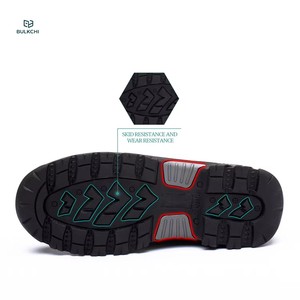 Bottes de sécurité <span class=keywords><strong>mi</strong></span>-hautes à embout d'acier, anti-perforation, antidérapantes, en cuir durable, pour hommes et femmes - Product Image 4