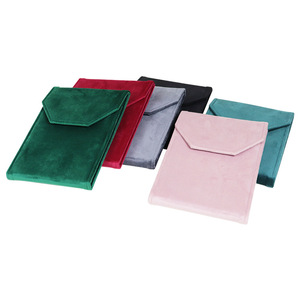 Sac à bijoux microfibre velours daim logo personnalisé pour bijoux insérer emballage boucles d'oreilles sacs-cadeaux sacs à bijoux - Product Image 1