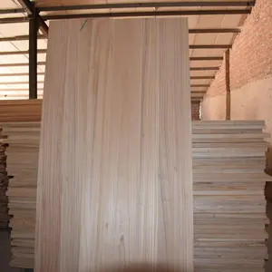 Grosir furnitur alami kayu solid papan paulownia untuk papan kayu peti mati