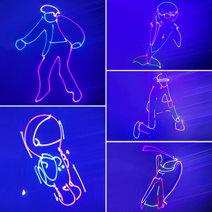 Ysh Laser DJ Đảng đèn RGB 3D hoạt hình lazer giáng sinh chiếu sáng DMX Disco chiếu điều khiển từ xa cho Câu lạc bộ Xmas Live <span class=keywords><strong>Show</strong></span> - Product Image 6