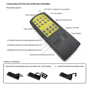 Máquina de voladura de globos Juego de 48 canales con control remoto de efectos especiales de <span class=keywords><strong>20</strong></span> botones para Bodas de pirotecnia fría - Product Image 4