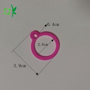 OKSILICONE 스팟 실리콘 라운드 개 애완 동물 태그 소음기 서클 id 태그 보호 커버 다채로운 고무 개 태그 커버 - Product Image 4
